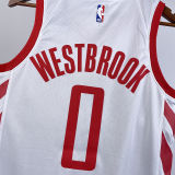Rockets WESTBROK #0 White Home NBA Jerseys