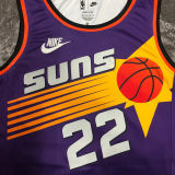 Suns AYTON #22 Purple Retro NBA Jerseys