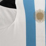 MESSI #10 Signature Version Argentina 1:1 Home Fans Jersey (3 Stars 3星 签名和图版) ★★