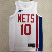 Nets SIMMONST #10 White Retro NBA Jerseys
