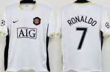 2006/07 M Utd Away White Retro Soccer Jersey
