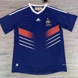 2010 France Home Blue Retro Soccer Jersey