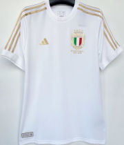 2023 Italy 125th Anniversary White Fans Soccer Jersey 硅胶