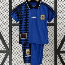 1994 Argentina Away Retro Kids Soccer Jersey