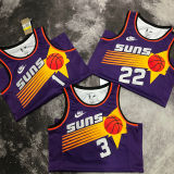 Suns BOOKER #1 Purple Retro NBA Jerseys