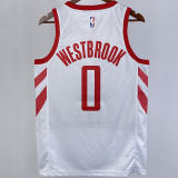Rockets WESTBROK #0 White Home NBA Jerseys