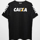 2008 Corinthians Away Black Retro Soccer Jersey