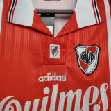 1996 River Plate Away Red Retro Soccer Jersey