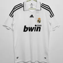 2008/09 RM White Home Retro Soccer Jersey