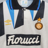 1992/93 In Milan Away White Retro Soccer Jersey