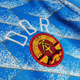 1988 DDR Away Blue Retro Soccer Jersey