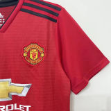2018/19 M Utd Home Red Retro Soccer Jersey