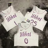Timberwolves ROSE #25 White Pink NBA Jerseys
