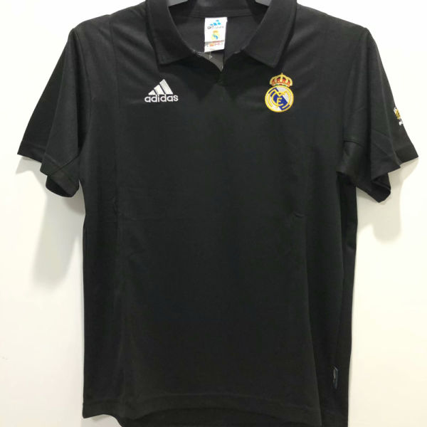 2002-2003 RM Away Black Retro Soccer Jersey