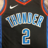 2023/24 KC Thunder GILGEOUS-ALEXANDER #2 Black City Edition NBA Jerseys