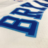 LA Lakers Bryant # 8 White NBA Jerseys Hot Pressed