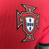 2024/25 Portugal Home Red Player Version Soccer Jersey