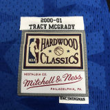 2000/01 Magic MCGRADY #1 Blue Retro NBA Jerseys 热压