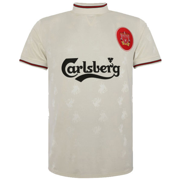 1996-97 LFC Away White Retro Soccer Jersey