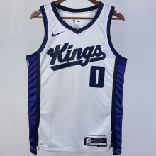 2023/24 Kings MONK #0 White NBA Jerseys 热压