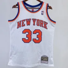 1991/92 NY Knicks EWING #33 White Retro NBA Jerseys 热压