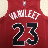 Toronto Raptors VANVLEET #23 Red Away NBA Jerseys