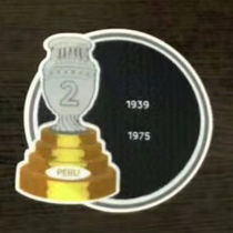 COPA AMERICA 2 Cup Patch 1939,1975 Peru Jersey 2字杯美洲杯秘鲁专用