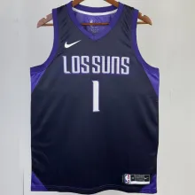 Suns BOOKER #1 Purple City Edition NBA Jerseys