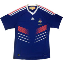 2010 France Home Blue Retro Soccer Jersey