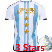 CAMPEONES DEL MUNDO 3 Stars Argentina 1:1 Home Fans Jersey (3 Stars 3星) 2022/23 ★★