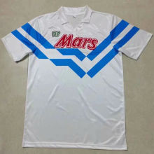 1988/89 Napoli Away White Retro Soccer Jersey