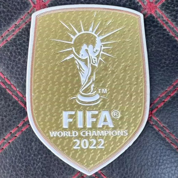 橡胶 (Rubber) FIFA WORLD CHAMPIONS 2022 Rubber Patch 2022 (You can buy it alone OR tell us which jersey to print it on.)橡胶世界杯金杯