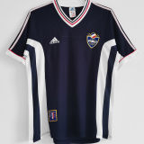 1998 Yugoslavia Home Blue Retro Soccer Jersey