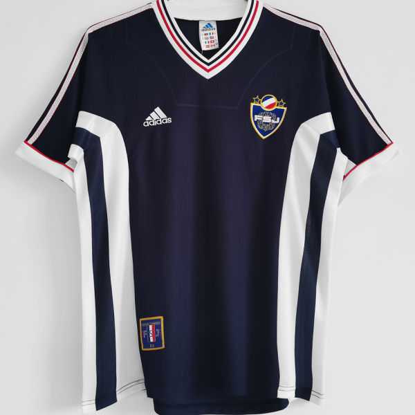 1998 Yugoslavia Home Blue Retro Soccer Jersey