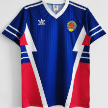 1990 Yugoslavia Home Blue Red Retro Soccer Jersey