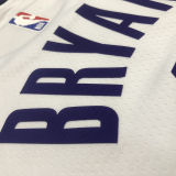 Lakers BRYANT #8 White City Edition NBA Jerseys