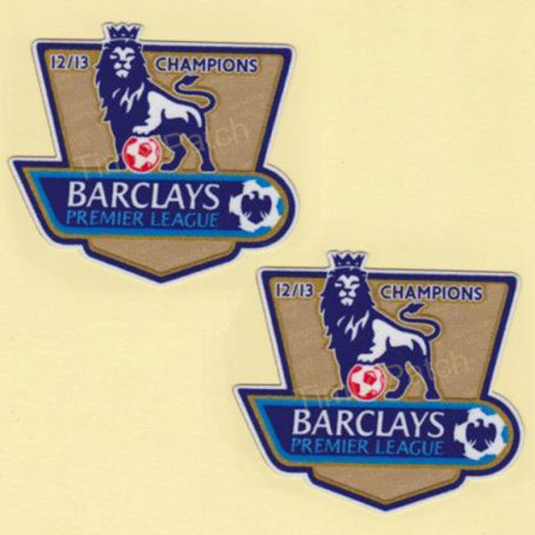 12/13 CHAMPIONS BARCLAYS PREMIER LEAGUE Flocking Patch Two Pieces 植绒 旧款英超金章 一套2个  (You can buy it alone OR tell us which jersey to print it on. )