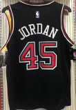 Bulls JDRDAN #45 Black NBA Jerseys Hot Pressed