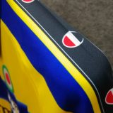 1999-00 Parma Home Yellow Retro Soccer Jersey