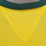 1970 Brazil Home Yellow Retro Soccer Jersey