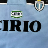 1998/99 Lazio Home Blue Retro Soccer Jersey