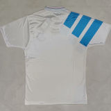 1992/93 Marseille Home White Retro Soccer Jersey