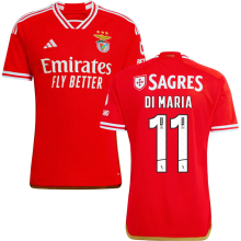 DI MARIA #11 Benfica 1:1 Quality Home Red Fans Jersey (League Font Font 联赛字体) ★★