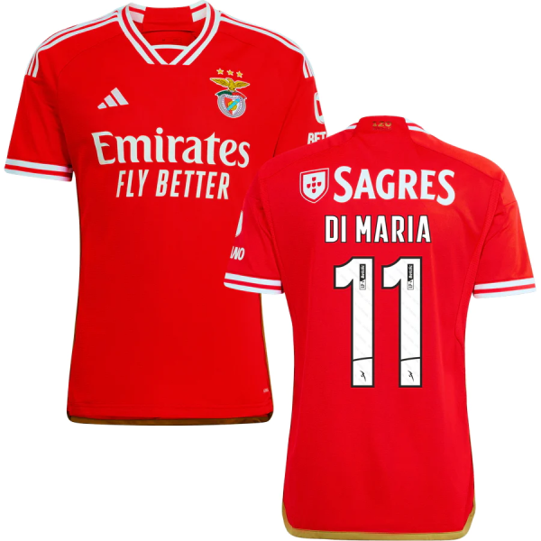 DI MARIA #11 Benfica 1:1 Quality Home Red Fans Jersey (League Font Font 联赛字体) ★★