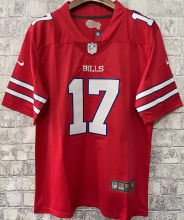 Men's Buffalo Bills ALLEN # 17 Red NFL Jersey 布法罗比尔