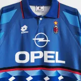 1995/96 AC Milan Away Blue Retro Soccer Jersey