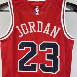 Bulls JORDAN #23 Red Kids NBA Jersey 热压