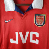 BERGKAMP #10 ARS Home Retro Jersey 1998/99 (Have Patch 带 1997-1998 金双臂章 FA Premier League Font 英超字体 ) ★★