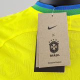 2022/23 Brazil Home Yellow Player Version Jersey