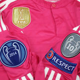 2014-2015 RM Red Retro Long Sleeve Soccer Jersey